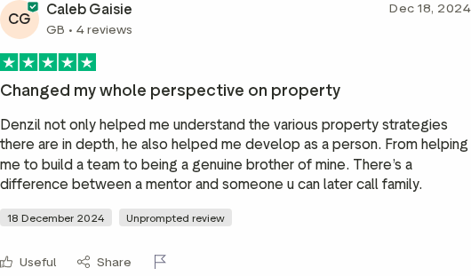 Trustpilot review for the DJPS Academy