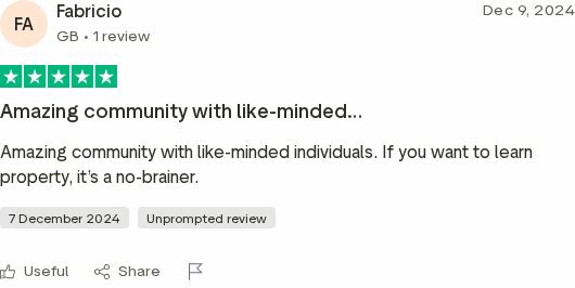 Trustpilot review for the DJPS Academy