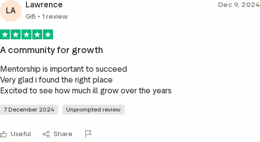 Trustpilot review for the DJPS Academy