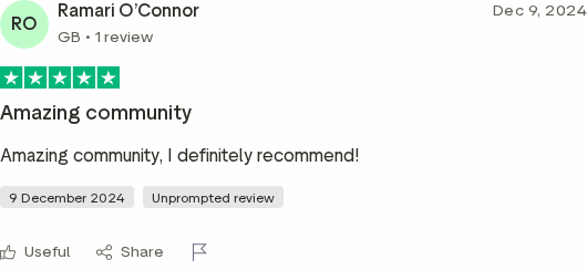 Trustpilot review for the DJPS Academy