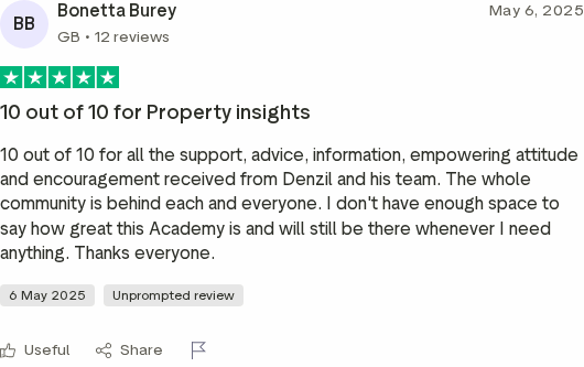 Trustpilot review for the DJPS Academy