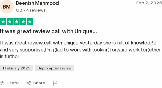 Trustpilot review for the DJPS Academy